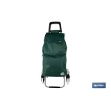 CARRO DE LA COMPRA VERDE PLEGABLE DE HIERRO CON 6 RUEDAS SUBE ESCALERAS 42 L (PACK: 1 UDS) - Almacén de Ferretería Acor