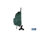 CARRO DE LA COMPRA VERDE PLEGABLE DE HIERRO CON 6 RUEDAS SUBE ESCALERAS 42 L (PACK: 1 UDS) - Almacén de Ferretería Acor