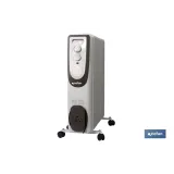 RADIADOR DE ACEITE CON TERMOSTATO REGULABLE 11 ELEMENTOS 2500 W (PACK: 1 UDS) - Almacén de Ferretería Acor