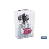 SET DE CUBIERTOS 24 PIEZAS ACERO INOXIDABLE COLOR AZUL (PACK: 1 UDS) - Almacén de Ferretería Acor