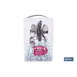 SET DE CUBIERTOS 24 PIEZAS ACERO INOXIDABLE COLOR AZUL (PACK: 1 UDS) - Almacén de Ferretería Acor