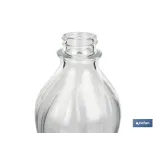BOTELLA DE VIDRIO TRANSPARENTE CON TAPÓN ACERO INOXIDABLE 1 L (PACK: 6 UDS) - Almacén de Ferretería Acor