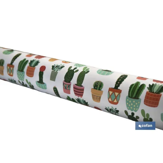 ROLLO DE MANTEL ANTIMANCHAS CON CACTUS 1,40 X 20 M (PACK: 1 UDS) - Almacén de Ferretería Acor