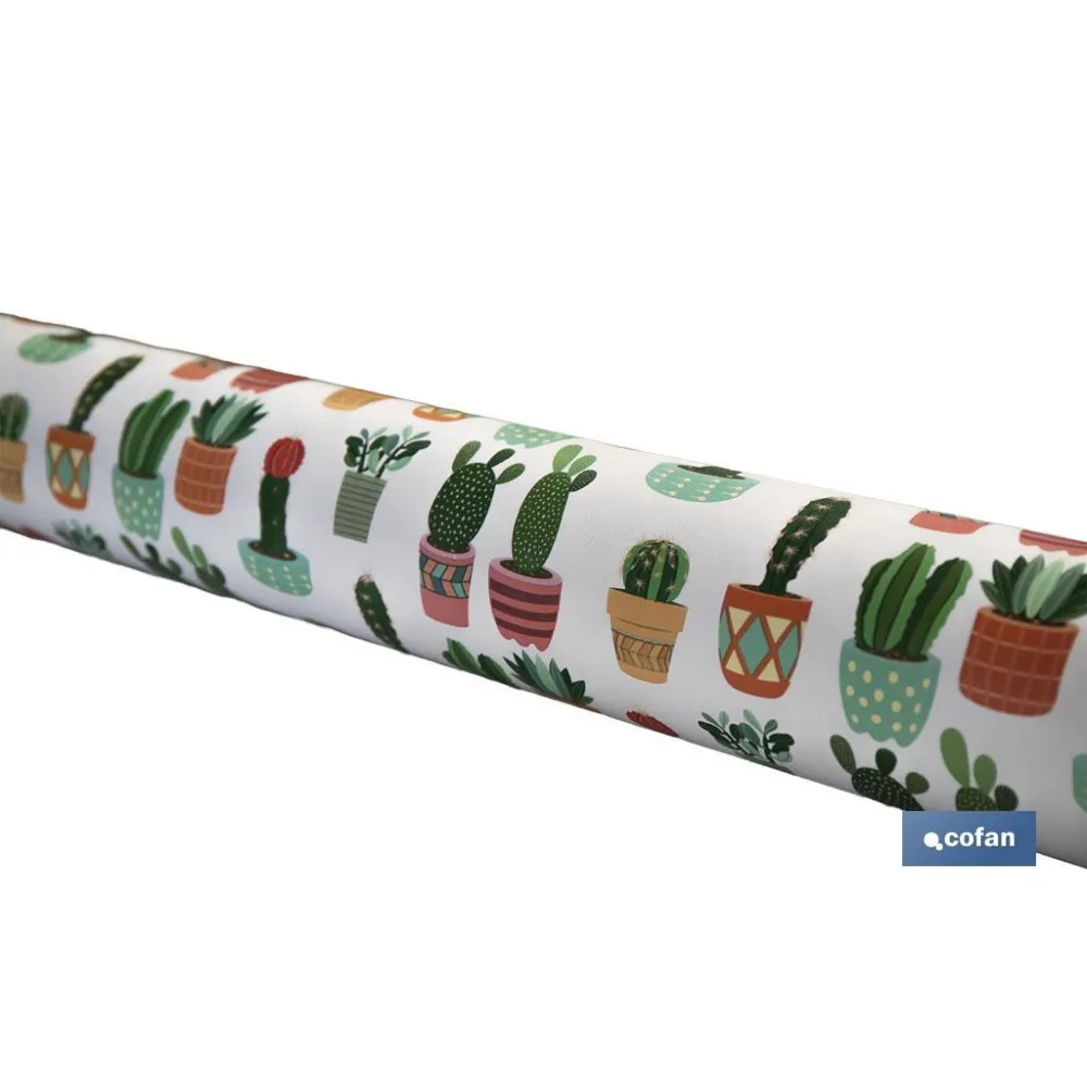 ROLLO DE MANTEL ANTIMANCHAS CON CACTUS 1,40 X 20 M (PACK: 1 UDS) - Almacén de Ferretería Acor