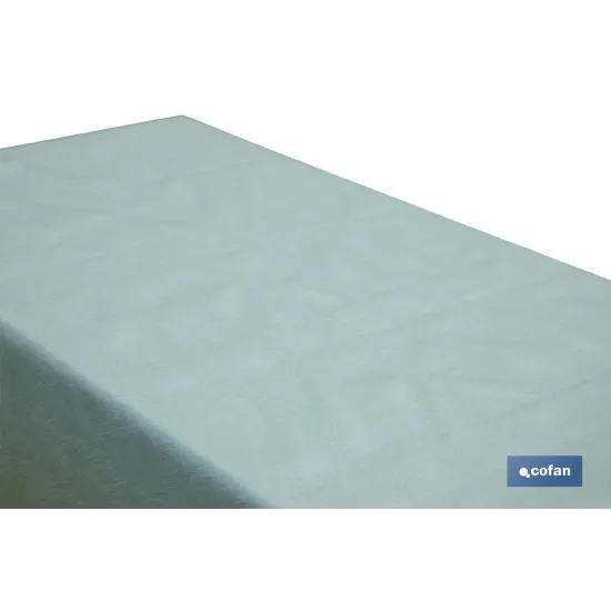 ROLLO DE MANTEL ANTIMANCHAS RESINADO TURQUESA 60 % ALGODÓN, 40 % POLIÉSTER 1,40 X 20 M (PACK - Almacén de Ferretería Acor