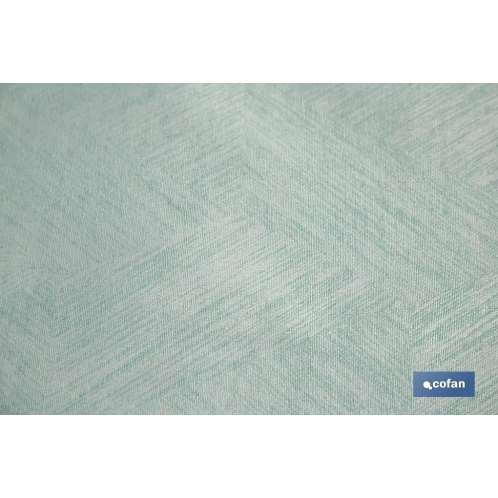 ROLLO DE MANTEL ANTIMANCHAS RESINADO TURQUESA 60 % ALGODÓN, 40 % POLIÉSTER 1,40 X 20 M (PACK - Almacén de Ferretería Acor