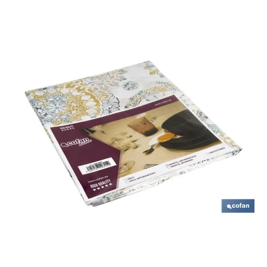 MANTEL ANTIMANCHAS MOSAICO CALIDO 1,40 X 3,00 (PACK: 1 UDS) - Almacén de Ferretería Acor