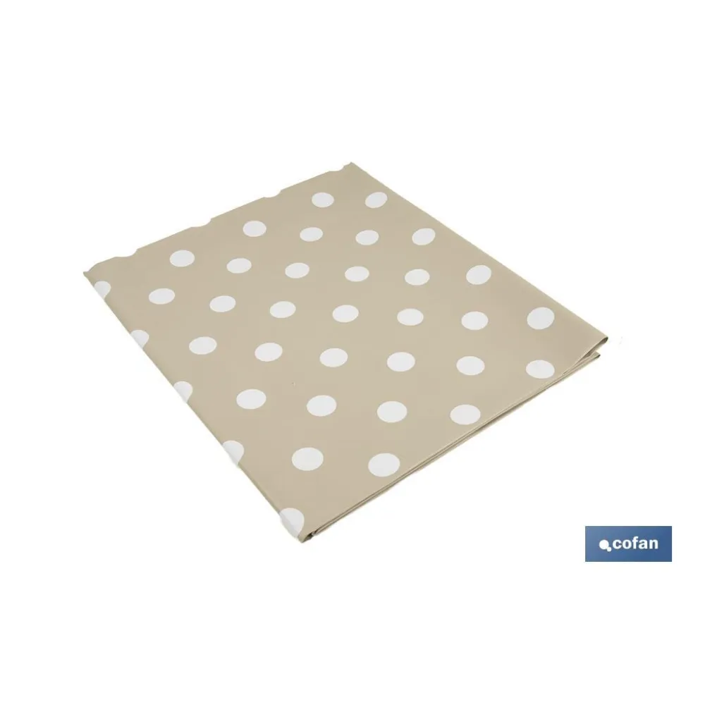 MANTEL ANTIMANCHA LUNARES BEIGE 1,40 X 3,00 (PACK: 1 UDS) - Almacén de Ferretería Acor