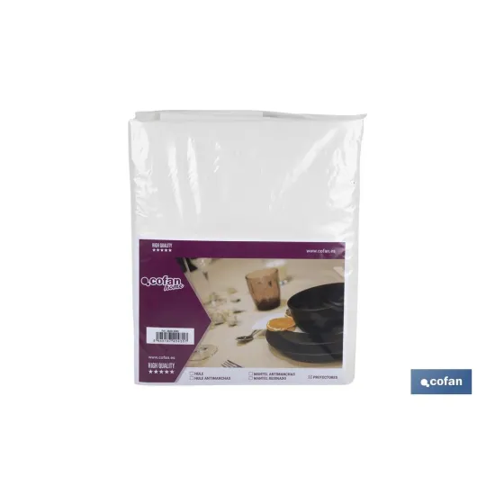 PROTECTOR DE MESA  1.5 BLANCO 1.40 X 2,50 M (PACK: 1 UDS) - Almacén de Ferretería Acor