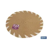 BAJOPLATO REDONDO DE COLOR NATURAL MEDIDA 38 CM (PACK: 6 UDS) - Almacén de Ferretería Acor