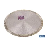 BAJOPLATO REDONDO DE COLOR CHAMPAGNE MEDIDA 38 CM (PACK: 6 UDS) - Almacén de Ferretería Acor