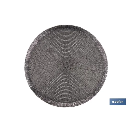 BAJOPLATO REDONDO DE COLOR PLATA MEDIDA 38 CM (PACK: 6 UDS) - Almacén de Ferretería Acor