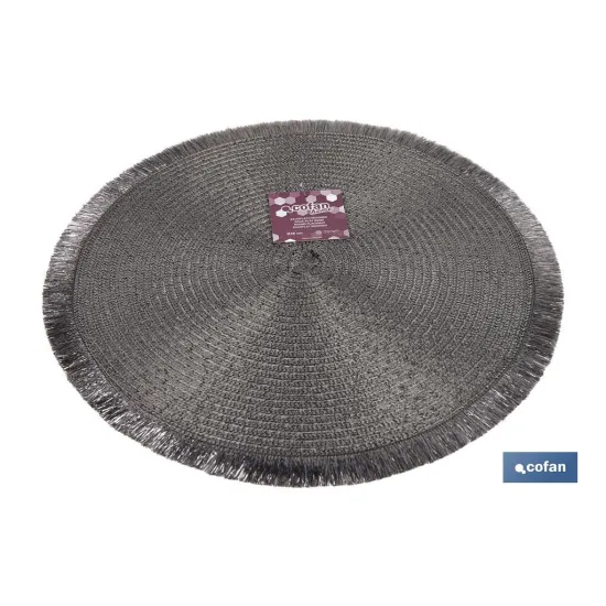 BAJOPLATO REDONDO DE COLOR PLATA MEDIDA 38 CM (PACK: 6 UDS) - Almacén de Ferretería Acor