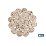 BAJOPLATO FORMA CIRCULOS  FIBRA NATURAL MEDIDA 35 CM (PACK: 6 UDS) - Almacén de Ferretería Acor