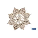 BAJOPLATO EN FORMA ESTRELLA  FIBRA NATURAL MEDIDA 30 CM (PACK: 6 UDS) - Almacén de Ferretería Acor