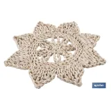 BAJOPLATO EN FORMA ESTRELLA  FIBRA NATURAL MEDIDA 30 CM (PACK: 6 UDS) - Almacén de Ferretería Acor