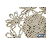 BAJOPLATO FORMA FLOR  FIBRA NATURAL MEDIDA 35 CM (PACK: 6 UDS) - Almacén de Ferretería Acor