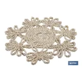 BAJOPLATO FORMA FLOR  FIBRA NATURAL MEDIDA 35 CM (PACK: 6 UDS) - Almacén de Ferretería Acor