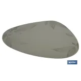 BAJOPLATO FORMA TRIANGULAR DE COLOR VERDE CLARO  ESTAMPADO  MEDIDA 45 X 36 CM (PACK: 6 UDS) - Almacén de Ferretería Acor