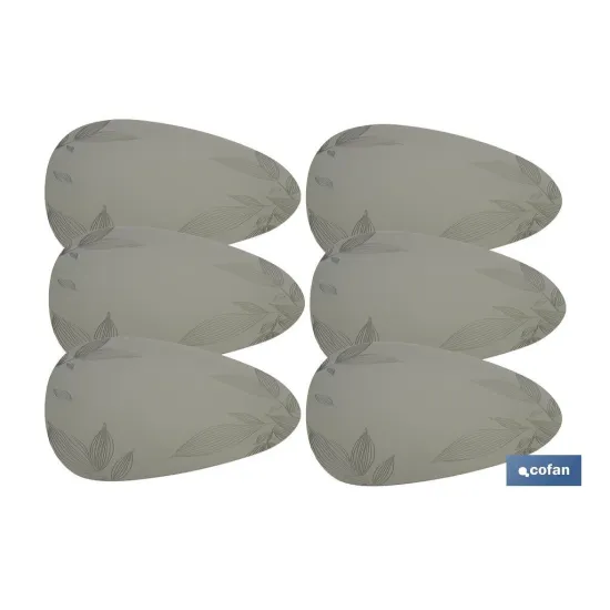 BAJOPLATO FORMA TRIANGULAR DE COLOR VERDE CLARO  ESTAMPADO  MEDIDA 45 X 36 CM (PACK: 6 UDS) - Almacén de Ferretería Acor