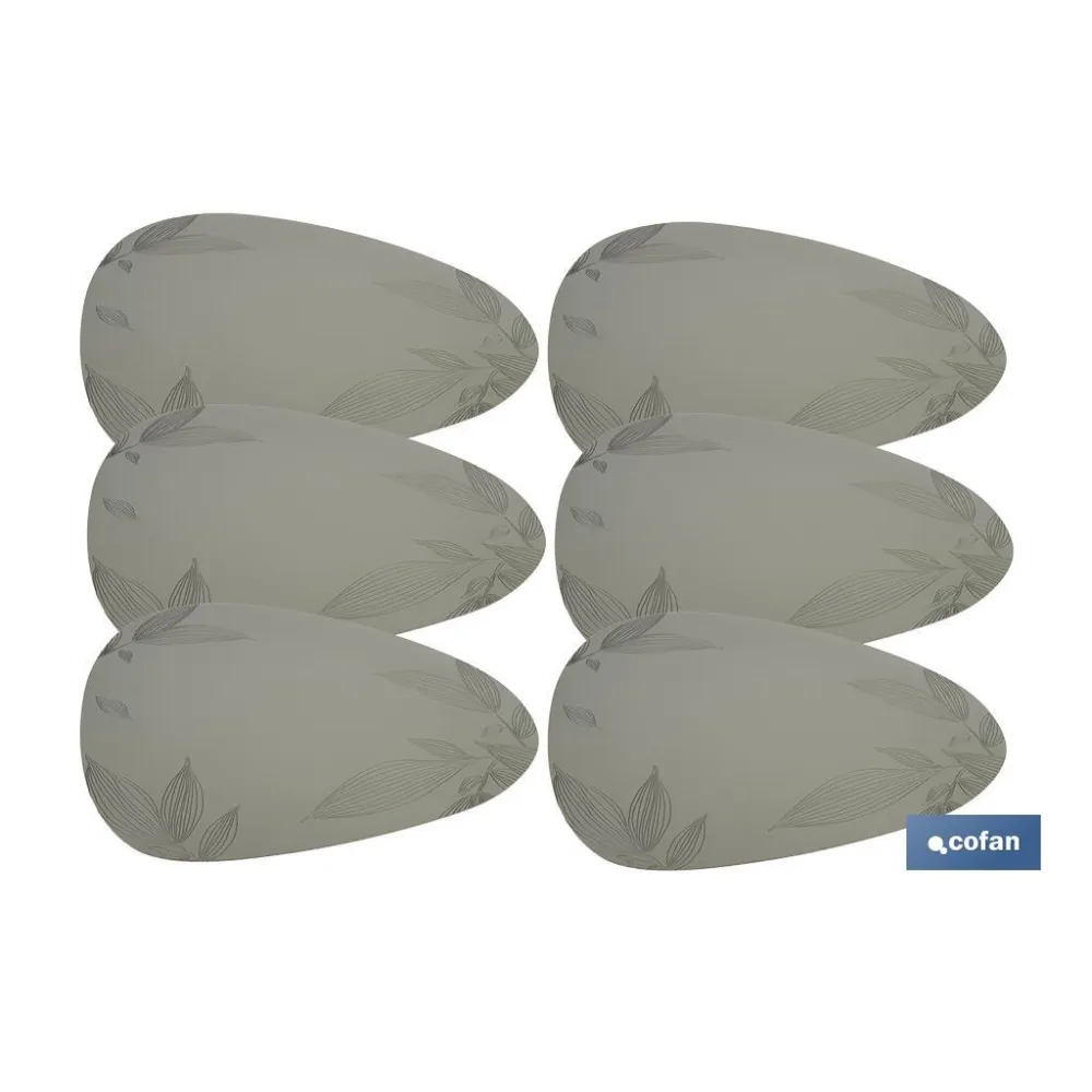 BAJOPLATO FORMA TRIANGULAR DE COLOR VERDE CLARO  ESTAMPADO  MEDIDA 45 X 36 CM (PACK: 6 UDS) - Almacén de Ferretería Acor