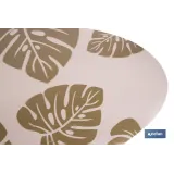 BAJOPLATO FORMA TRIANGULAR DE COLOR MARRON CLARO  ESTAMPADO  MEDIDA 45 X 36 CM (PACK: 6 UDS) - Almacén de Ferretería Acor