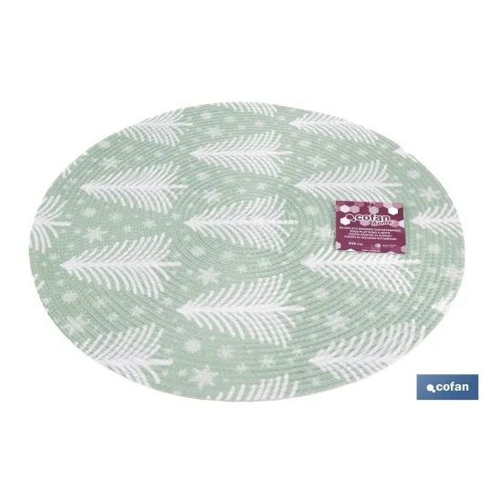 BAJOPLATO REDONDO DE COLOR VERDE / BLANCO MEDIDA 38 CM (PACK: 6 UDS) - Almacén de Ferretería Acor