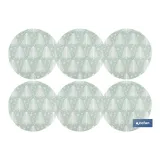 BAJOPLATO REDONDO DE COLOR VERDE / BLANCO MEDIDA 38 CM (PACK: 6 UDS) - Almacén de Ferretería Acor