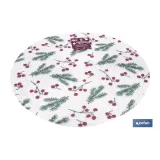 BAJOPLATO REDONDO ESTAMPADO HOJAS  MEDIDA 38 CM (PACK: 6 UDS) - Almacén de Ferretería Acor