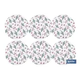 BAJOPLATO REDONDO ESTAMPADO HOJAS  MEDIDA 38 CM (PACK: 6 UDS) - Almacén de Ferretería Acor