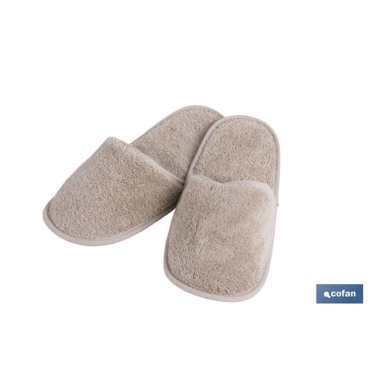 ZAPATILLAS BAÑO BEIGE MODELO ABISINIA TALLA.L