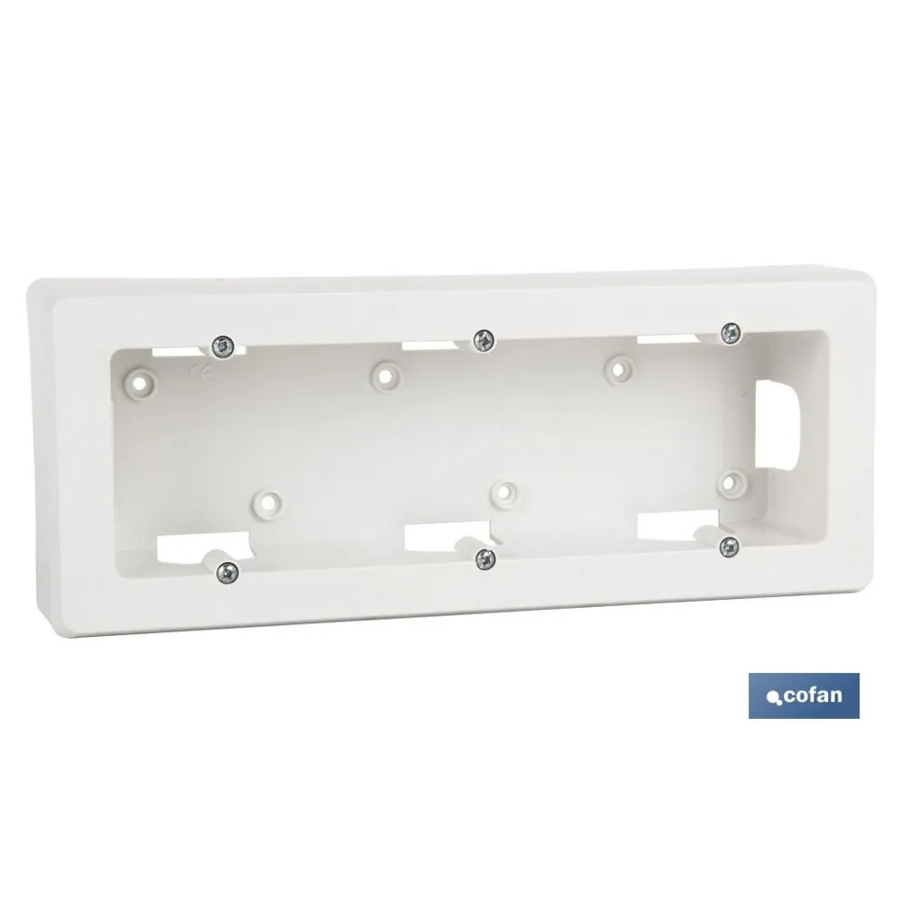 ZÓCALO SUPERFICIE 94X96X43 PARA 1 ELEMENTO. BLANCO (PACK: 1 UDS) - Almacén de Ferretería Acor