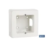 ZÓCALO SUPERFICIE 165X96X43 PARA 2 ELEMENTO. BLANCO (PACK: 1 UDS) - Almacén de Ferretería Acor