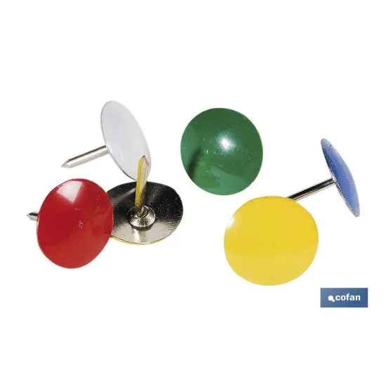 BL 35 UDS CHINCHETAS NIQUELADAS (PACK: 12 UDS) - Almacén de Ferretería Acor