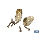 BL 2 UDS SOPORTE BARRA ARMARIO LATONADO (PACK: 10 UDS) - Almacén de Ferretería Acor