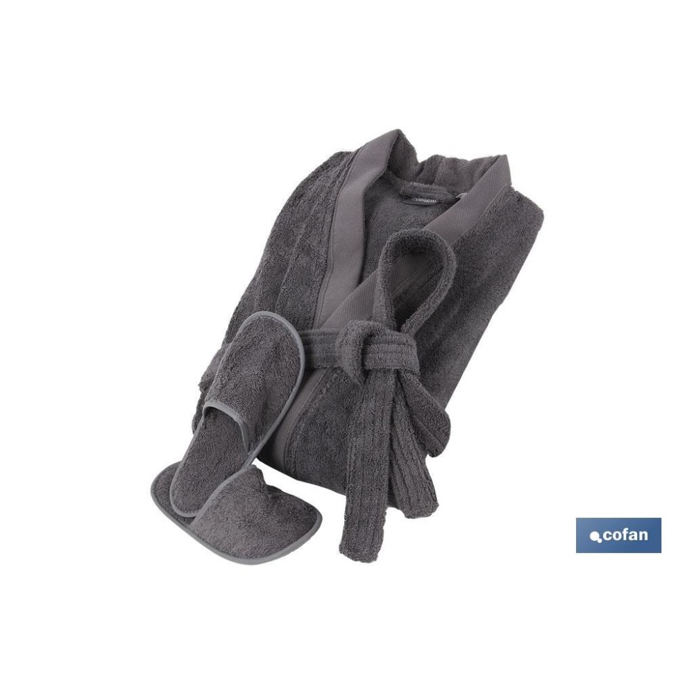 ALBORNOZ GRIS ANTRACITA GR.500/M2 MODELO PIEDRA TALLA XXL