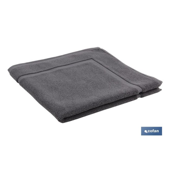 ALFOMBRA BAÑO GRIS ANTRACITA GR.1000 MODELO PIEDRA 60x60cm