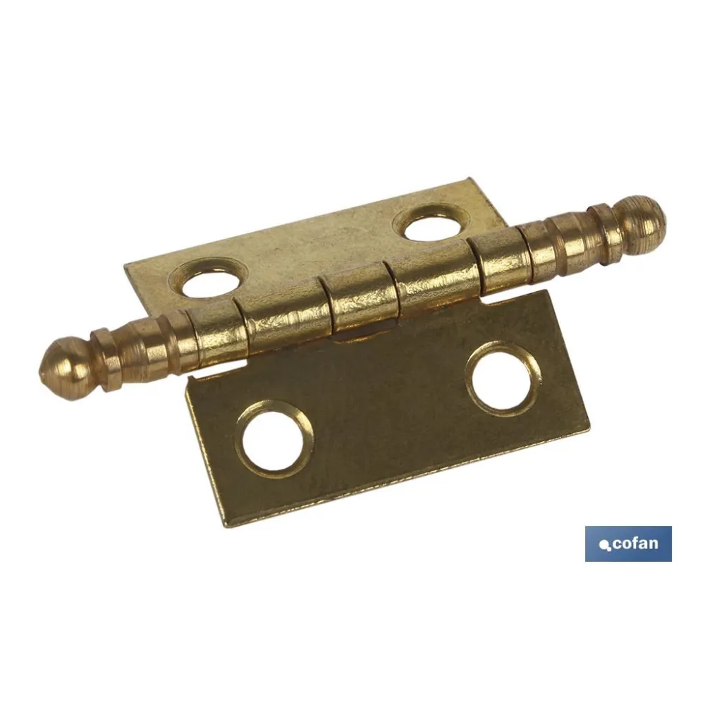 2 UDS. BISAGRA DE HIERRO LATONADO FIN ALTO 70X50 VENTA UNITARIA (PACK: 1 UDS) - Almacén de Ferretería Acor