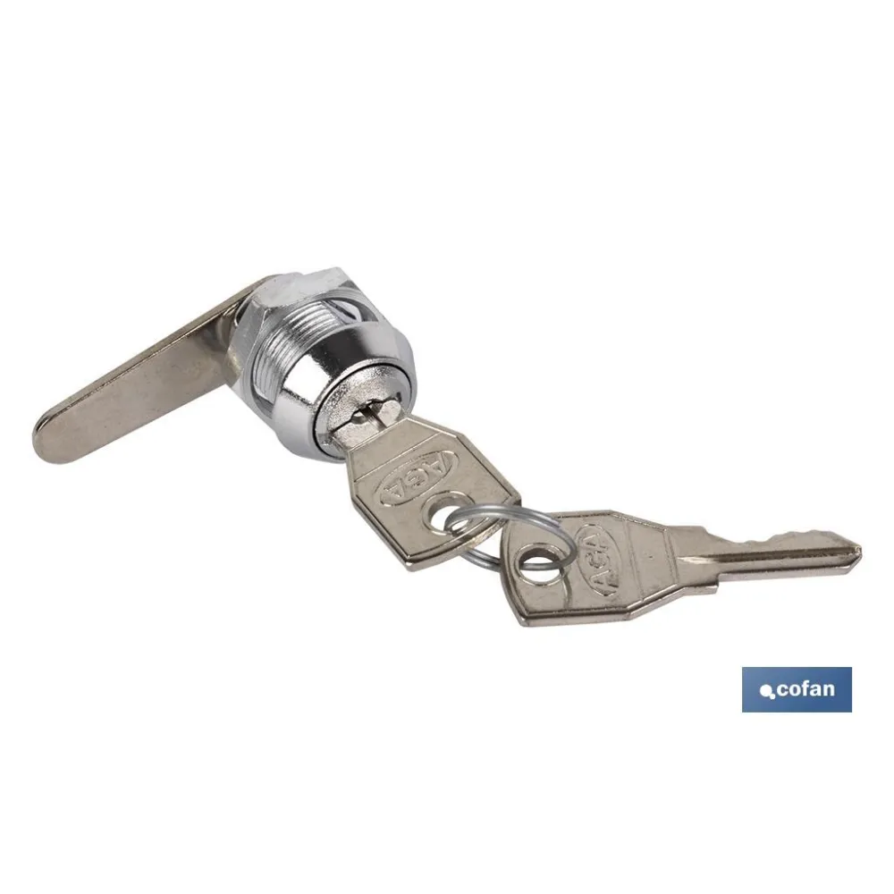 CERRADURA PARA BUZÓN RECTA (2 LLAVES) VENTA UNITARIA (PACK: 1 UDS) - Almacén de Ferretería Acor