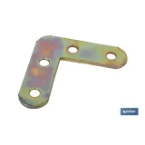 4 UDS ESCUADRA PLANA 80MM (PACK: 12 UDS) - Almacén de Ferretería Acor