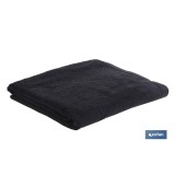 TOALLA BAÑO NEGRO GR.580/M2 MODELO BRILLANTE 100X150cm