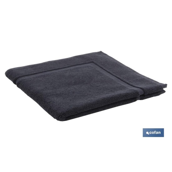ALFOMBRA BAÑO NEGRO GR.1000 MODELO BRILLANTE 60X60cm