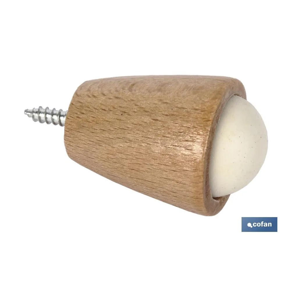 TOPE PUERTA MADERA 40MM (PACK: 12 UDS) - Almacén de Ferretería Acor