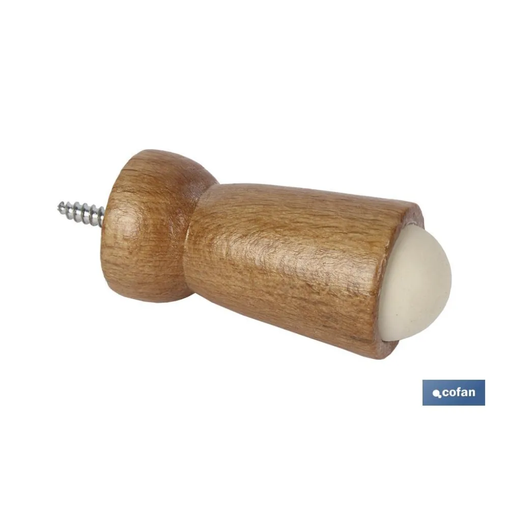 TOPE PUERTA MADERA 60MM (PACK: 12 UDS) - Almacén de Ferretería Acor