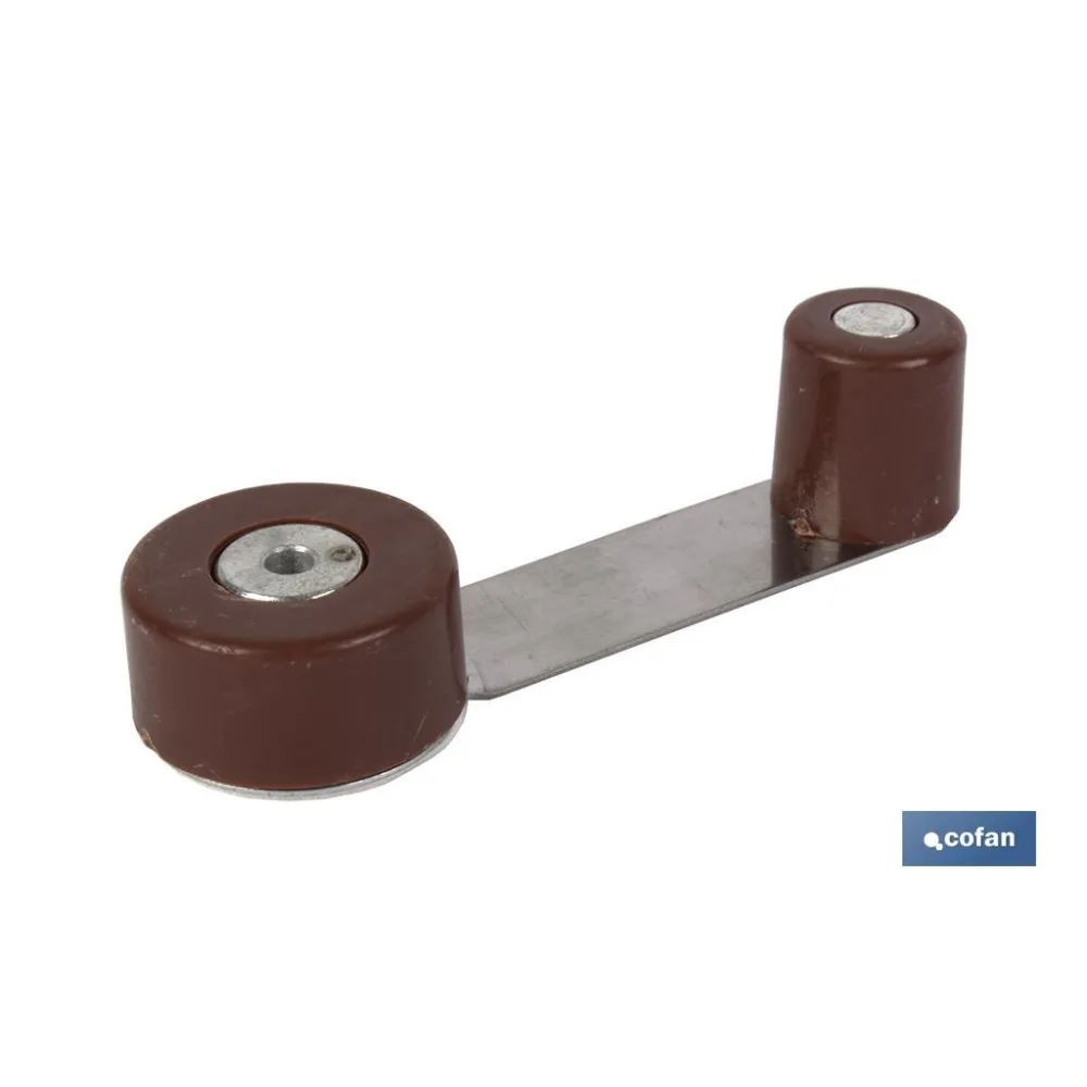 TOPE RETENEDOR GIRATORIO MARRON (PACK: 12 UDS) - Almacén de Ferretería Acor
