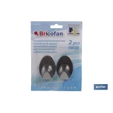 2 UDS COLGADOR AUTOADH. OVAL INOX GRANDE (PACK: 1 UDS) - Almacén de Ferretería Acor