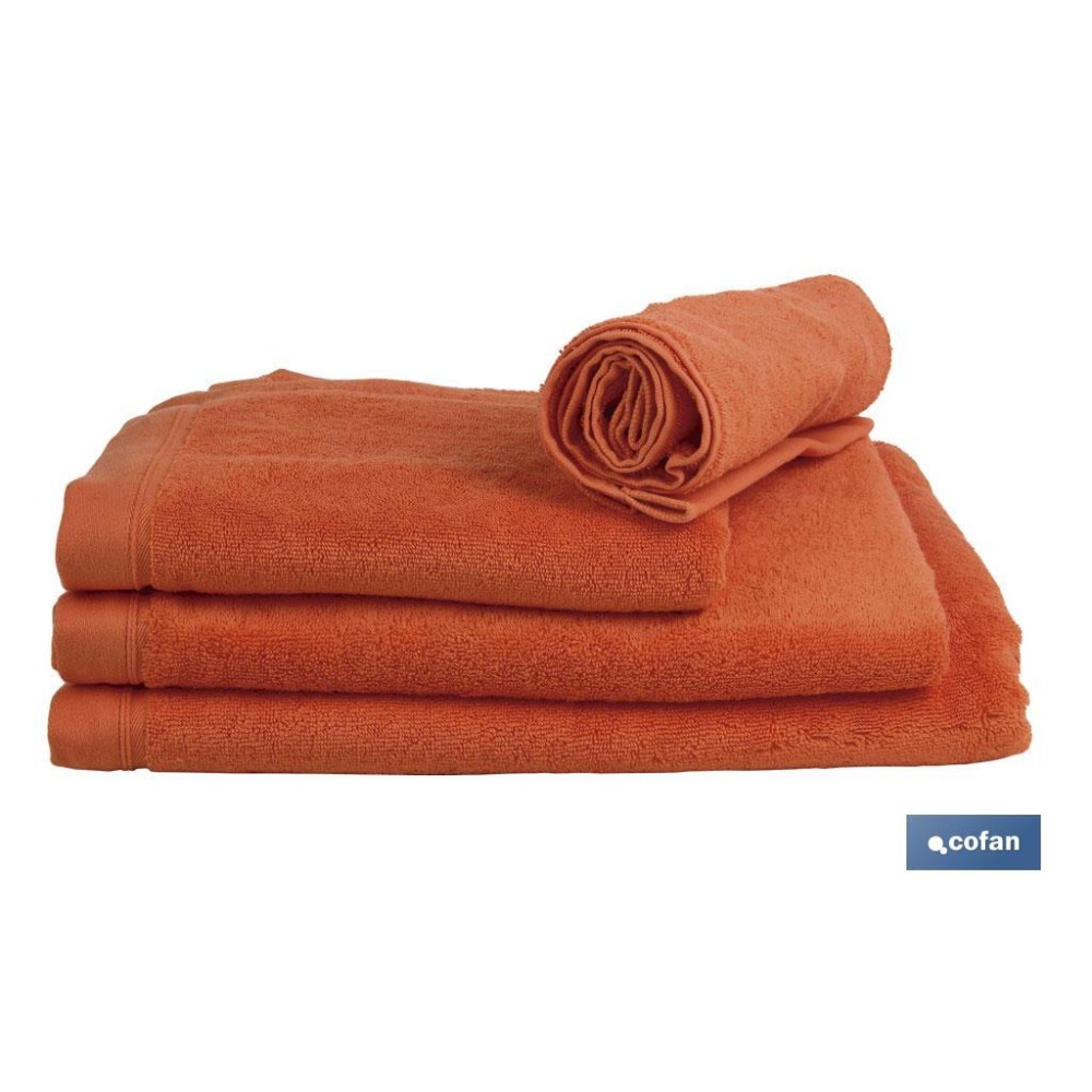 TOALLA DUCHA ORANGE  GR.580/M2  MODELO AMANECER 70X140cm