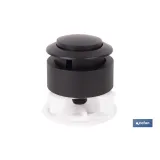 PULSADOR NEGRO CON MECANISMO INTERRUMPIBLE MODELO CANDABA (PACK: 1 UDS) - Almacén de Ferretería Acor