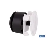 PULSADOR NEGRO CON MECANISMO INTERRUMPIBLE MODELO CANDABA (PACK: 1 UDS) - Almacén de Ferretería Acor