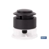 PULSADOR NEGRO CON MECANISMO INTERRUMPIBLE MODELO CANDABA (PACK: 1 UDS) - Almacén de Ferretería Acor